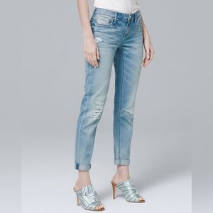 WHBMA LACE PATCH GIRLFRIEND JEANS
